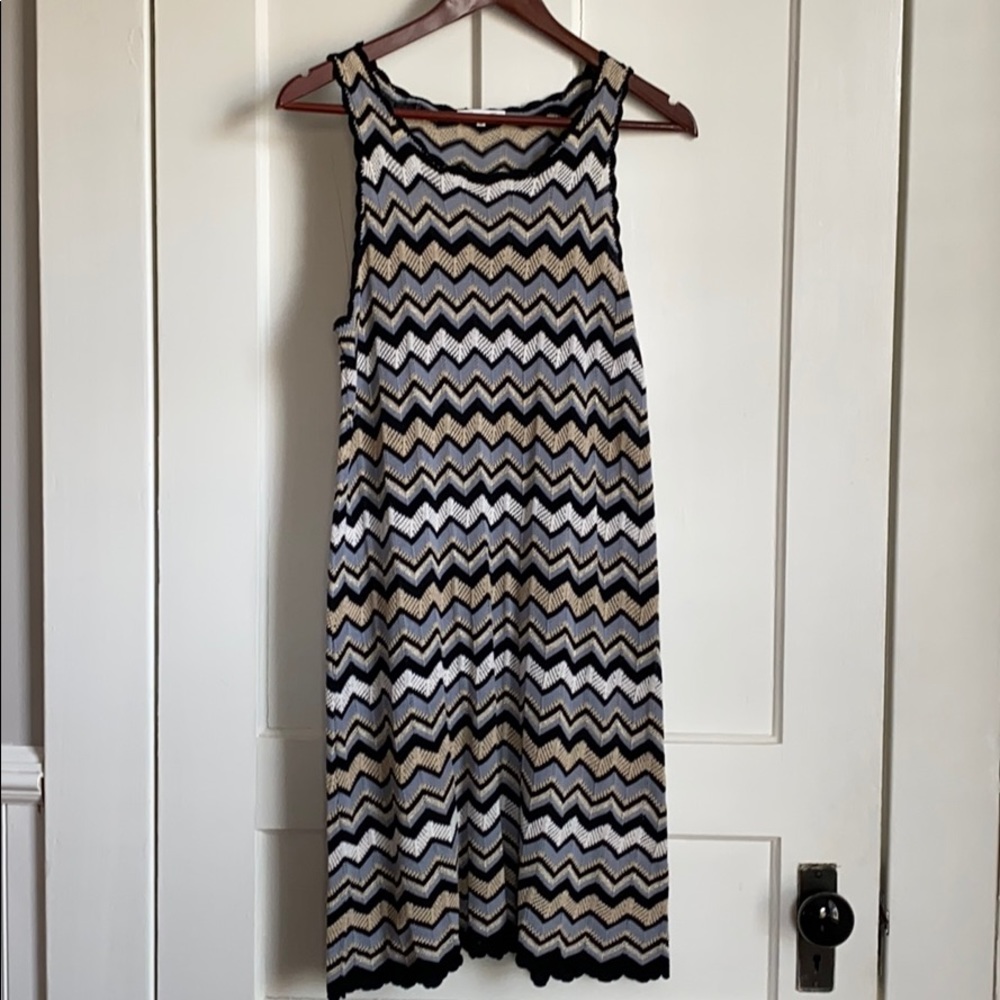 Minnie Rose Chevron Dress and Cardigan